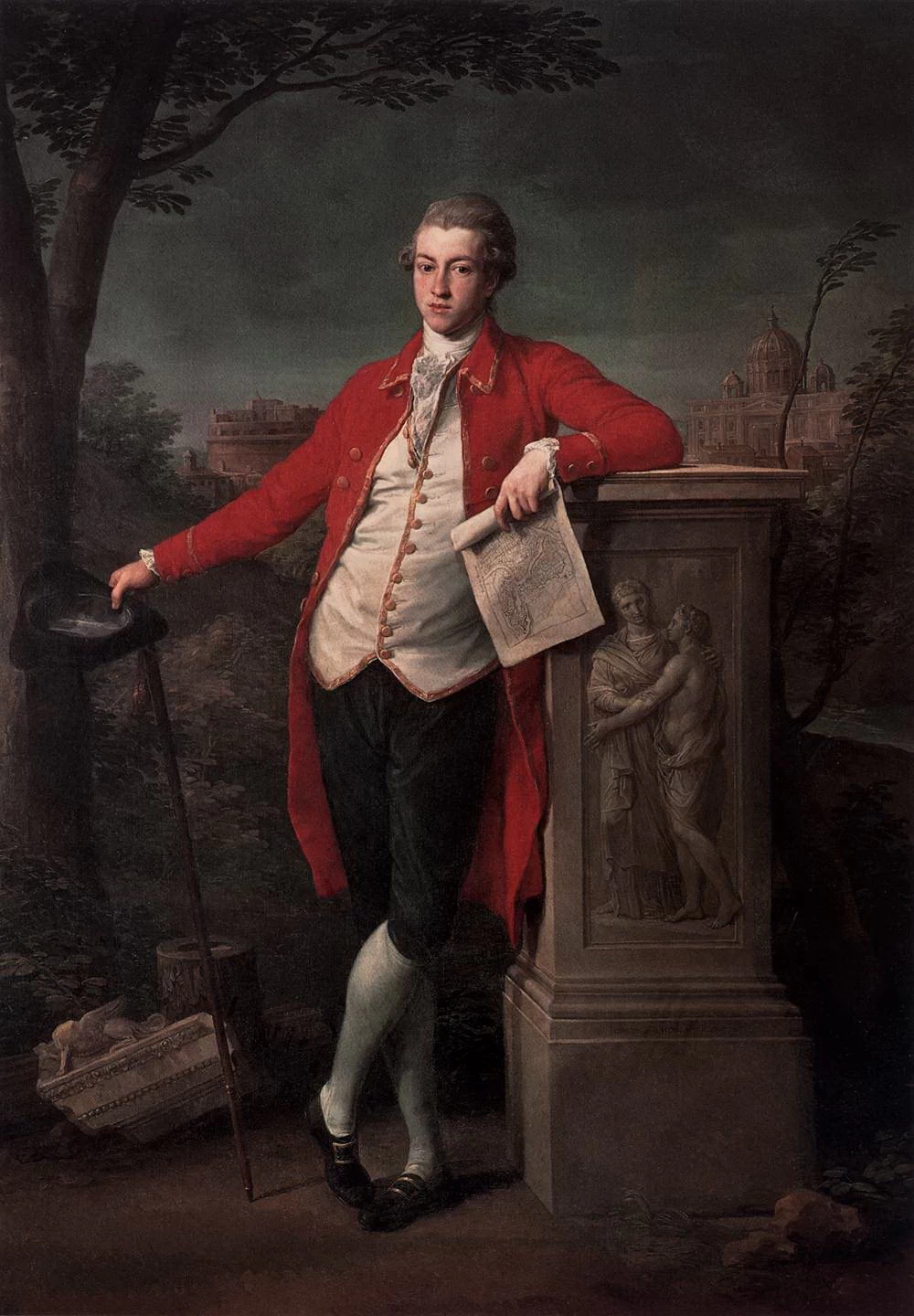 Ritratto di un cavaliere a Roma - Charles Cecil Roberts, Museo del Prado, Madrid, Batoni Pompeo